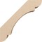 Ekena Millwork 5-inch W x 14-inch D x 14-inch H Olympic Rough Cedar Woodgrain TimberThane Knee Brace, Primed BRCUR05X14X14OLYRCPR - alternate 4